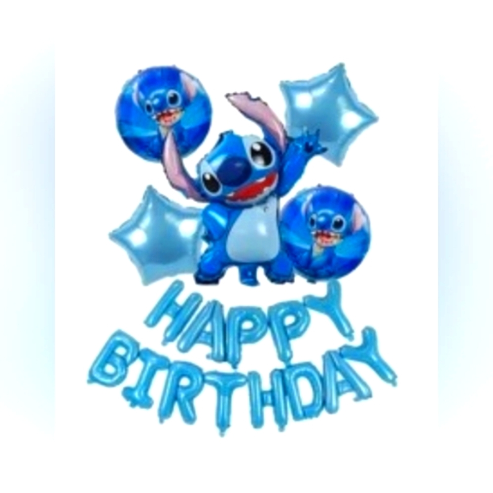 Stitch 6-piece Happy Birthday Balloon Set